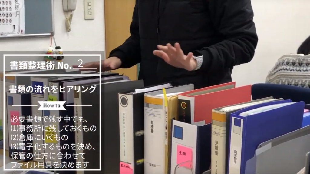 書類の流れをヒアリング